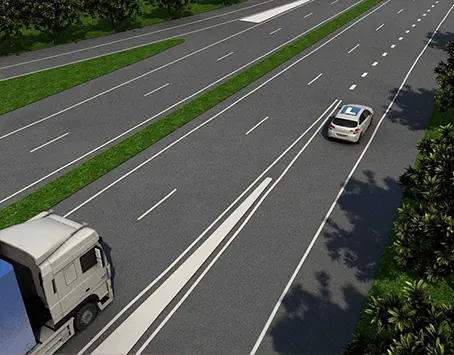 Invoegen op de snelweg rijles