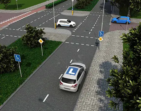 Voorrangskruispunt rijles uitleg